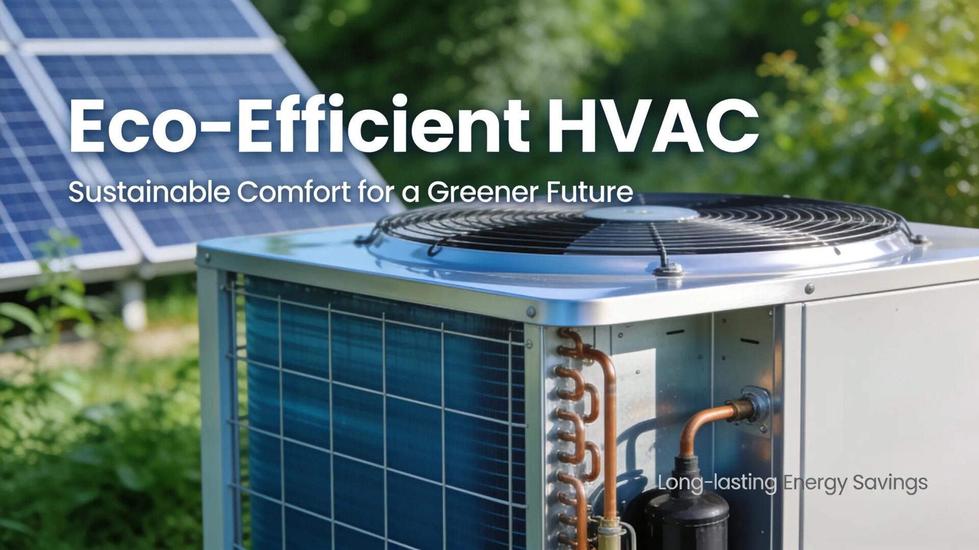 Extend Your HVAC System's Life: Essential Tips for Longevity 3 Energy-efficient HVAC system integrated with eco-friendly features highlighting longevity and sustainability
